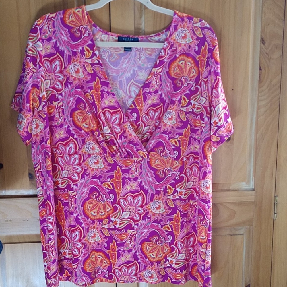 Chaps Women's Paisley Top
